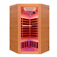 Infrared Sauna Engineered for Home Wellness, 2180W Heating, LED Therapy, Bluetooth Sound System
