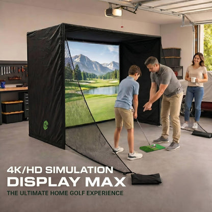 Golf Simulator Enclosure 10.7X8X5Ft & 8.5X8.5X5Ft Golf Simulators for Home